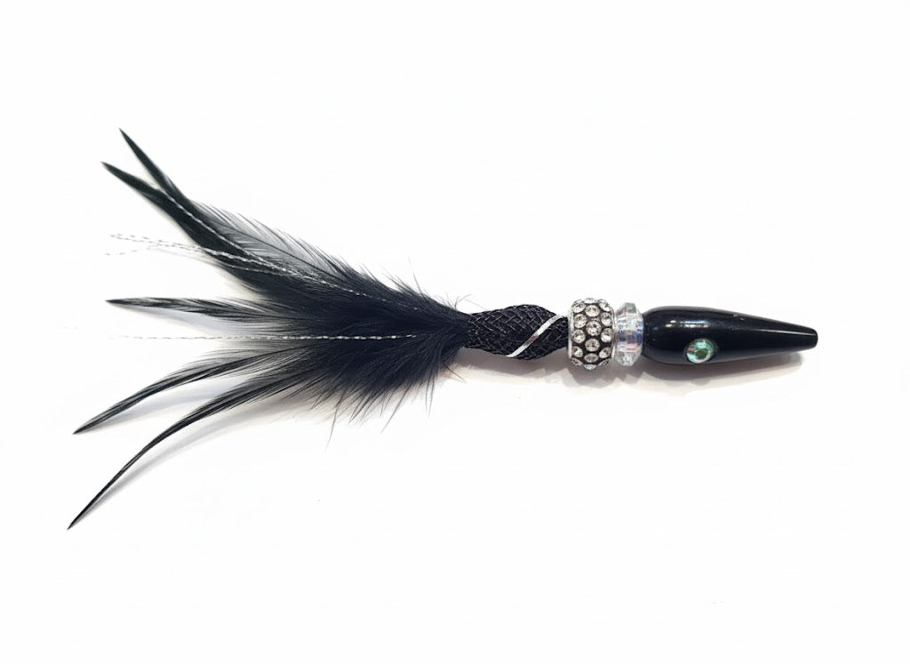 Plumero collarín negro